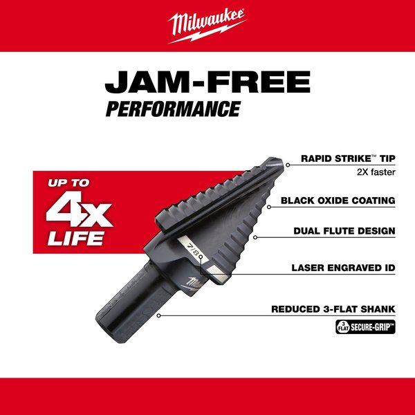 #7 Step Drill Bit, 7/8