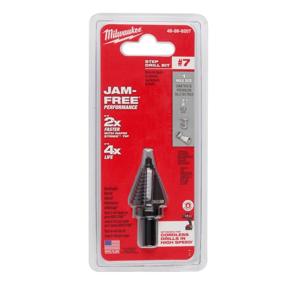 #7 Step Drill Bit, 7/8
