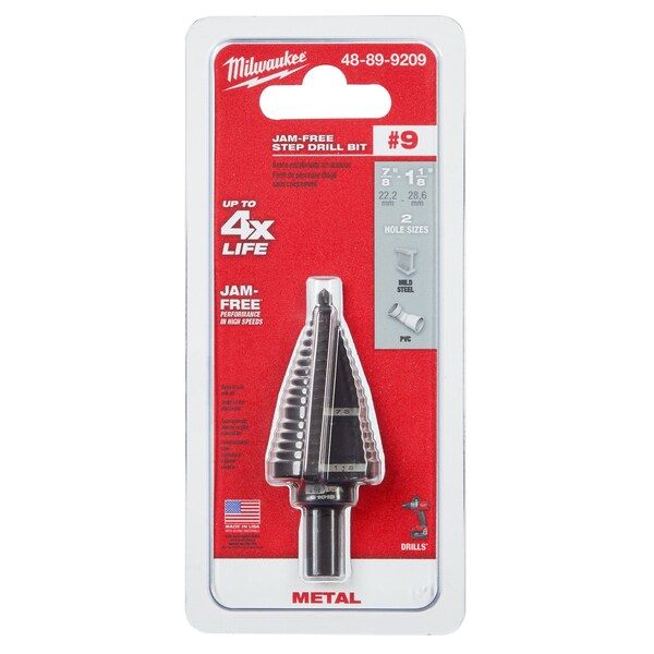#9 Step Drill Bit, 7/8