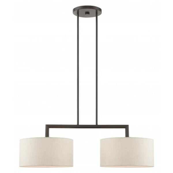 English BronzeLinear Chandelier, 2 Light