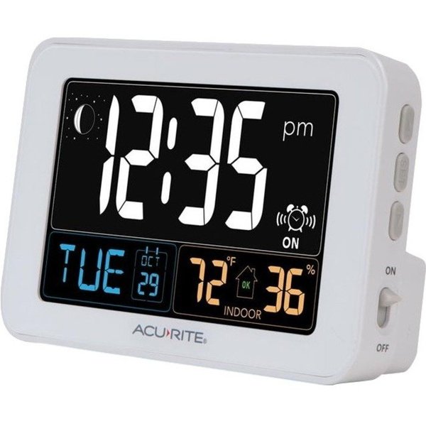 Intelli-Time Alarm Clock, w/Indoor Temp