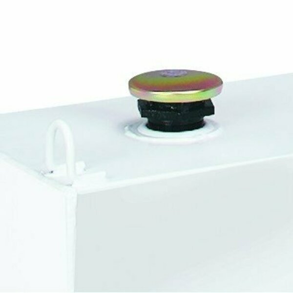 100 Gal Wht L-Shaped Fuel-N-Tool Stl Liq Trans Tank for 4-Door Trucks