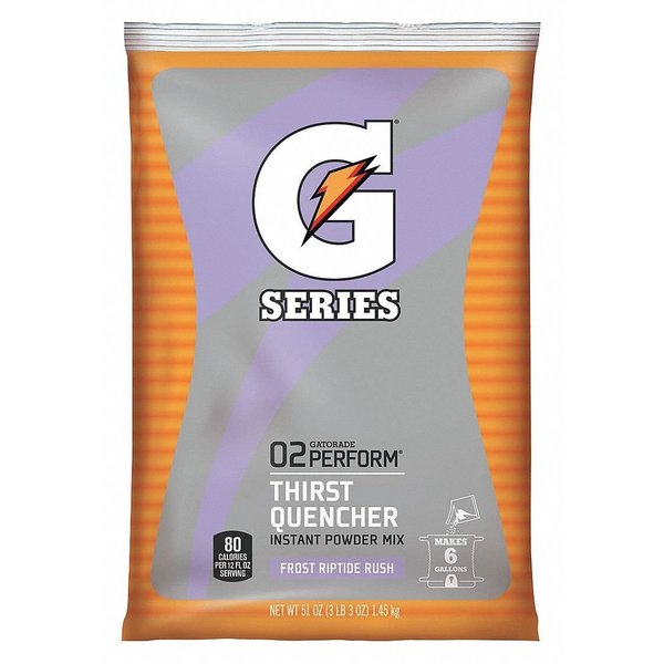 G Series, Thirst Quencher Sports Drink Mix, Riptide Rush, 6 Gal Yield Per 51 oz Pk, 1 Pack
