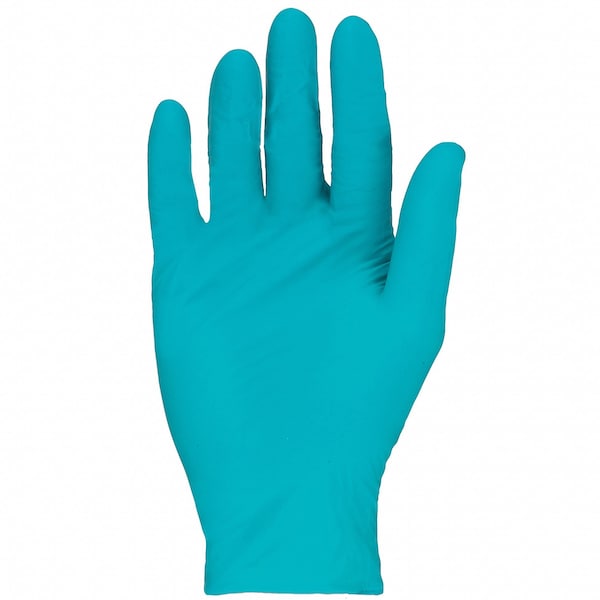 TouchNTuff, 9 1/2 in Chemical Resistant Gloves, Nitrile, Powder-Free, Large (9), 5 mil, 100 Pack