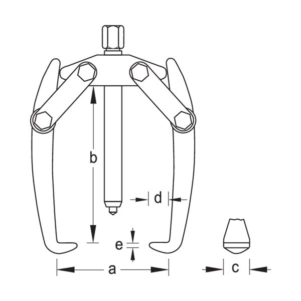 Puller 2-Arm Pattern, 180 x 200mm