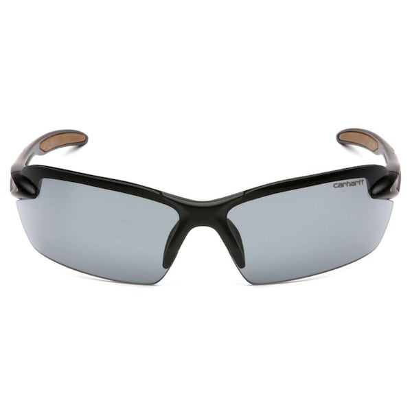 Safety Glasses, Wraparound Bronze Polycarbonate Lens, Scratch-Resistant