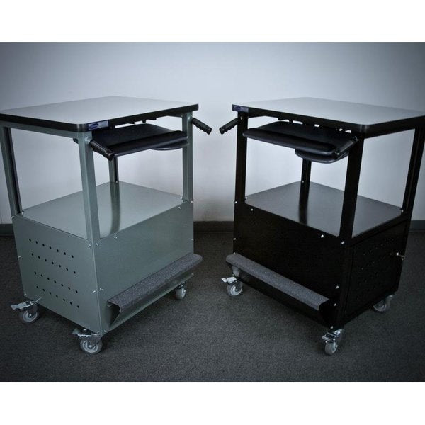 Enclosed Bottom Computer Cart