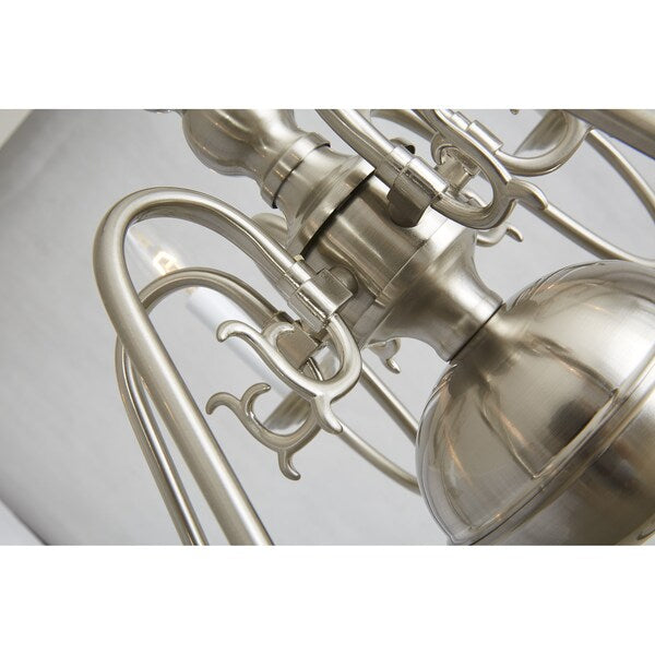 Williamsburgh 6 Light Brushed Nickel Cha