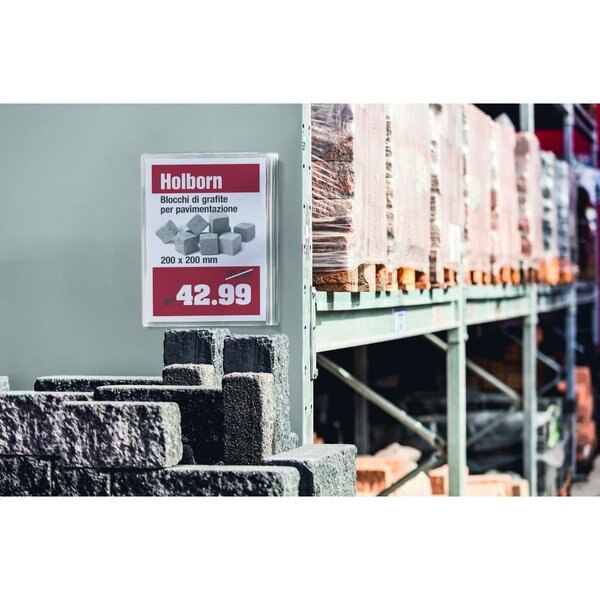 Self-Adhesive Sign Holder, Tabloid , PK5