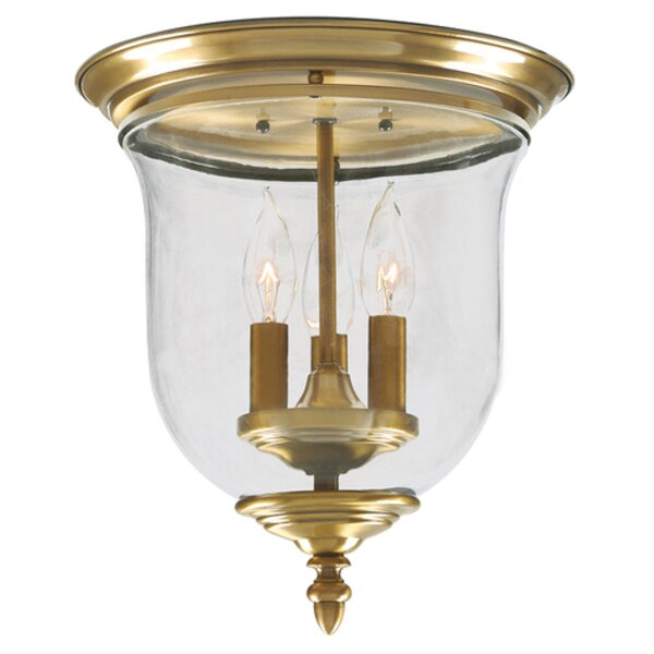 Legacy 3 Light Antique Brass Ceiling Mou