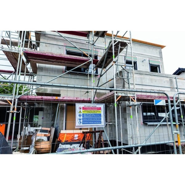 Sign Holder Pockets w/Cable Ties, T, PK5