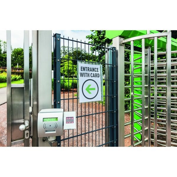 Sign Holder Pockets w/Cable Ties, T, PK5