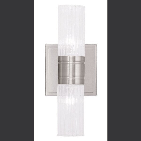 Midtown 2 Light Brushed Nickel Bath Van