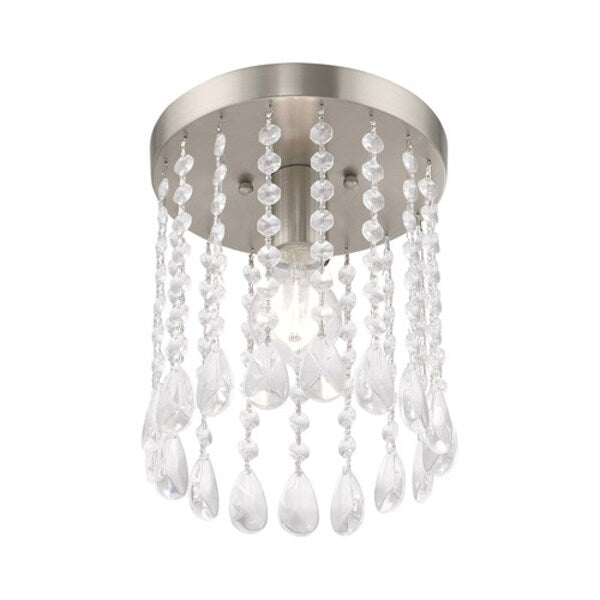 Elizabeth 1 Light Brushed Nickel Ceiling