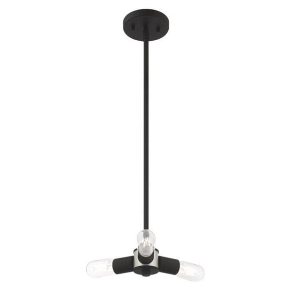 Copenhagen 3 Light Black Mini Chandelier