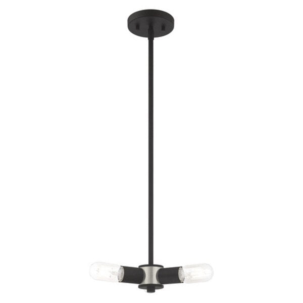 Copenhagen 3 Light Black Mini Chandelier