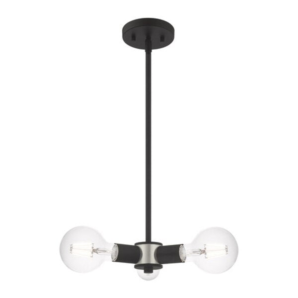 Copenhagen 3 Light Black Mini Chandelier