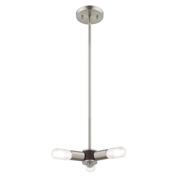 Copenhagen 3 Light Brushed Nickel Mini C