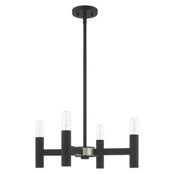 Copenhagen 4 Light Black Mini Chandelier