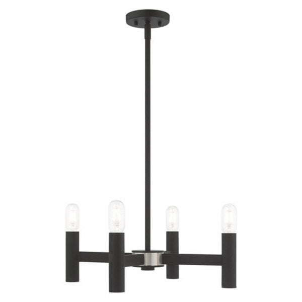 Copenhagen 4 Light Black Mini Chandelier