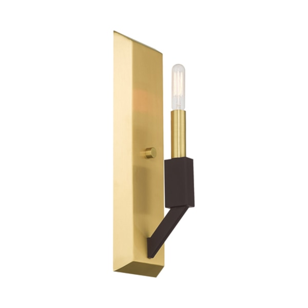 Beckett 1 Light Satin Brass And Bronze ADA Wall Sconce