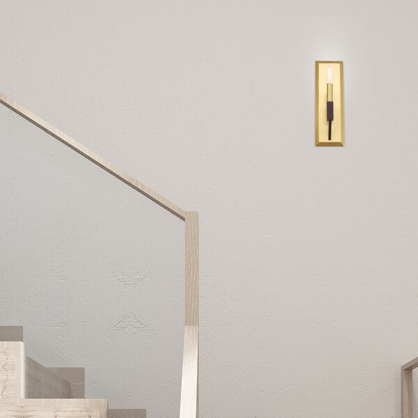Beckett 1 Light Satin Brass And Bronze ADA Wall Sconce