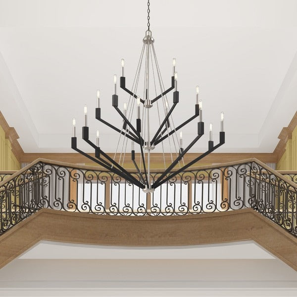 Beckett 18 Light Brushed Nickel And Bla