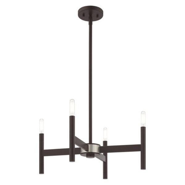 Copenhagen 4 Light Bronze Mini Chandelier
