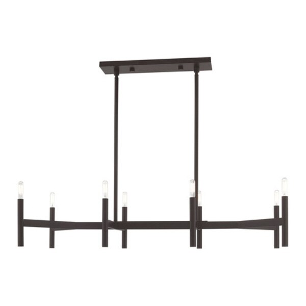 Copenhagen 8 Light Bronze Linear Chandel
