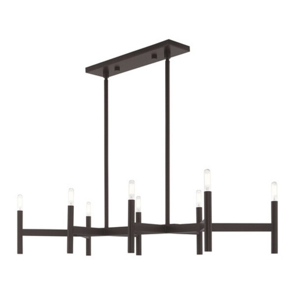 Copenhagen 8 Light Bronze Linear Chandel