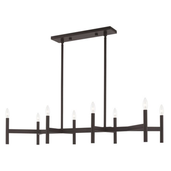 Copenhagen 8 Light Bronze Linear Chandel