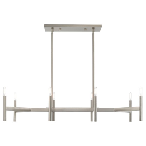 Copenhagen 8 Light Brushed Nickel Linear