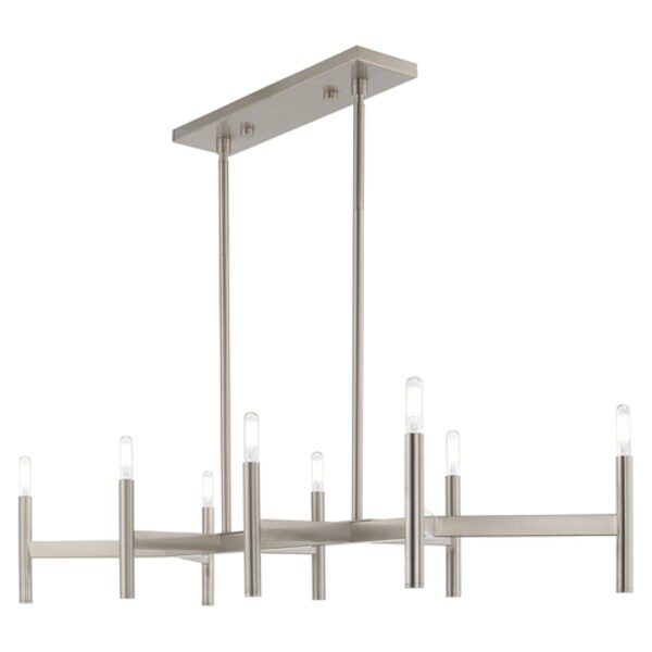 Copenhagen 8 Light Brushed Nickel Linear