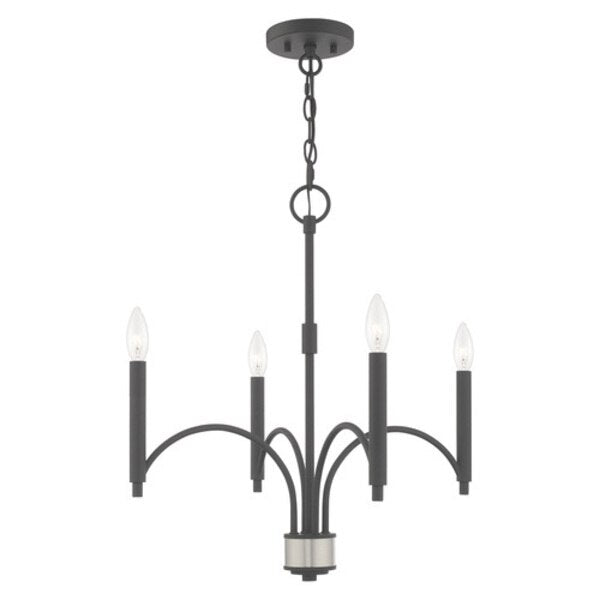 Wisteria 4 Light Scandinavian Gray Mini Chandelier