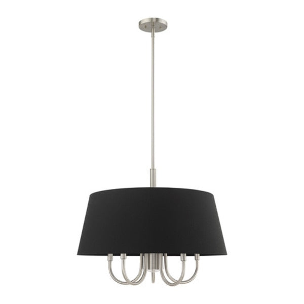 Belclaire 6 Light Brushed Nickel Pendant