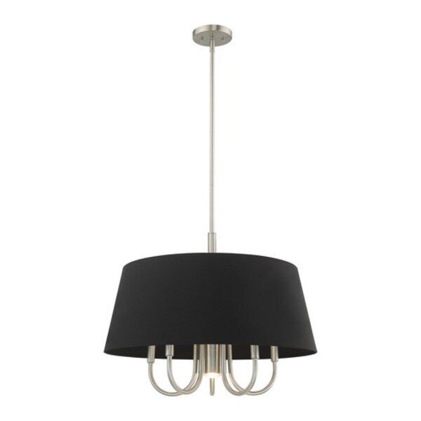 Belclaire 6 Light Brushed Nickel Pendant