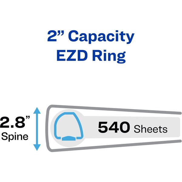 Binder, EZD Ring, Label Holder, 2