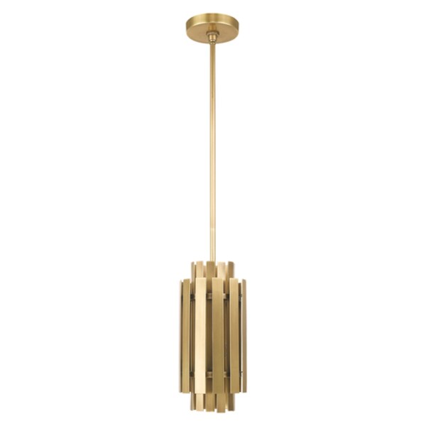 Greenwich 1 Light Natural Brass Mini Pendant