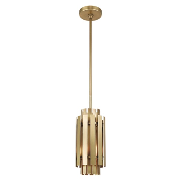 Greenwich 1 Light Natural Brass Mini Pendant