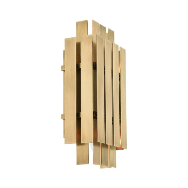 Greenwich 2 Light Natural Brass ADA Wall Sconce