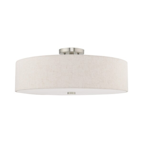 Meridian 5 Light Brushed Nickel Ceiling Mount