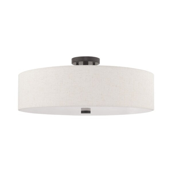 Meridian 5 Light English Bronze Ceiling Mount