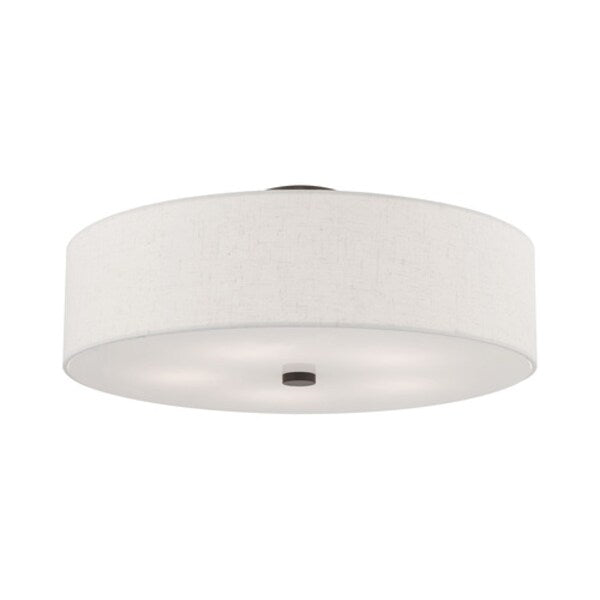 Meridian 5 Light English Bronze Ceiling Mount