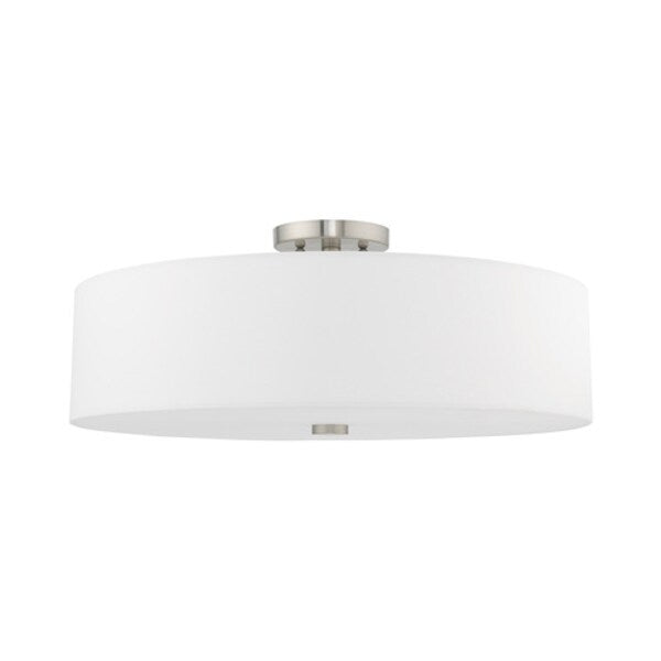 Meridian 5 Light Brushed Nickel Ceiling Mount