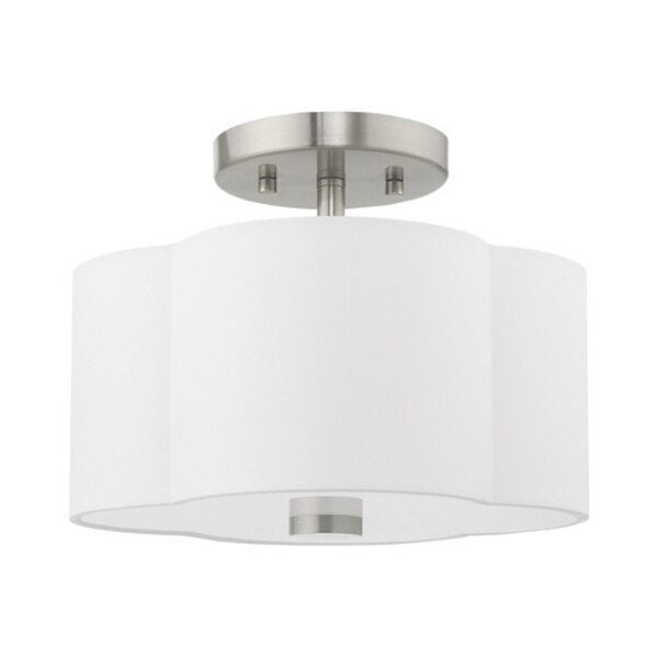 Chelsea 2 Light Brushed Nickel Ceiling Mount