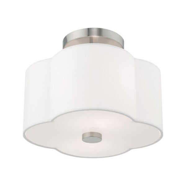 Chelsea 2 Light Brushed Nickel Ceiling Mount