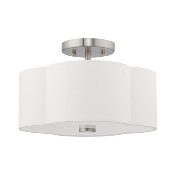 Chelsea 2 Light Brushed Nickel Ceiling Mount