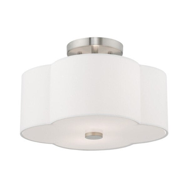 Chelsea 2 Light Brushed Nickel Ceiling Mount