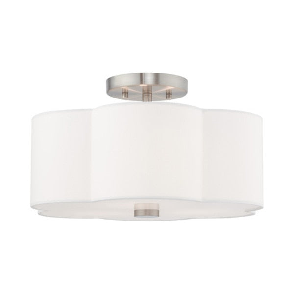 Chelsea 3 Light Brushed Nickel Ceiling Mount