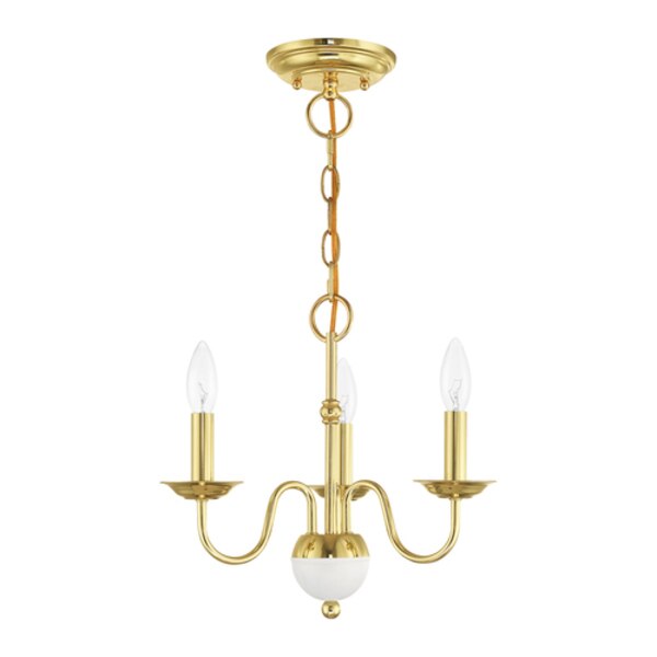 Windsor 3 Light Polished Brass Mini Chan